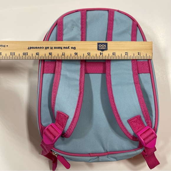 Blue Pink Owl Hard Shell Cover Travel Backpack - Picture 12 of 13